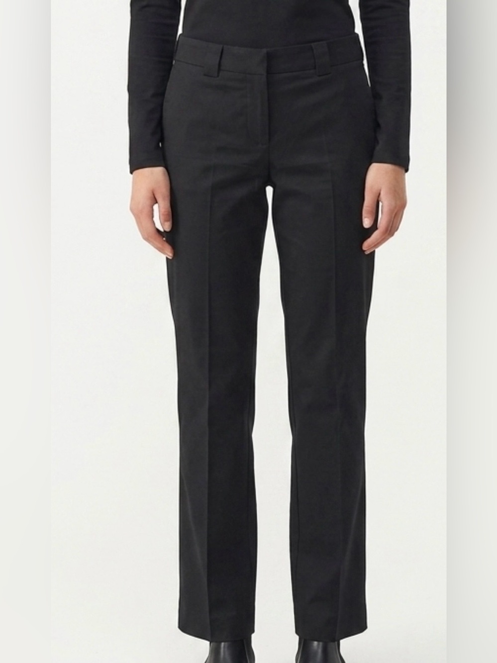 Armani Exchange Women’s Black Straight-Leg Dress Pants